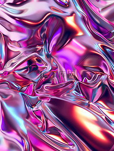 3炫彩背景图片_3D金属炫彩紫色背景素材