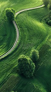 夏日绿色草原风景山谷风景壁纸背景素材