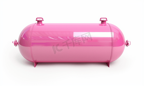 大雨水摄影照片_粉红色水玻璃纤维水箱孤立在白色背景剪切路径上
