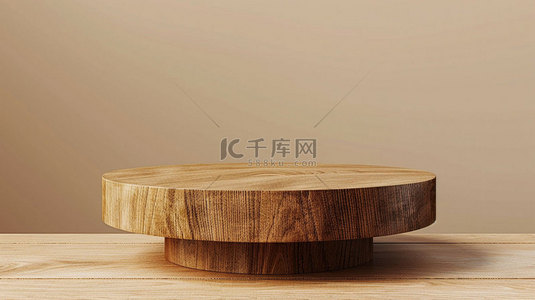 木质背景图片_木质展台简约合成创意素材背景