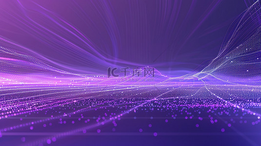 ppt标题背景图片_紫色抽象颗粒商务背景
