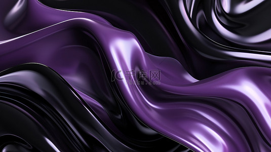 布匹丝绸背景图片_深紫色丝绸布匹流动素材