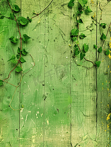 绿色木材背景复古图像