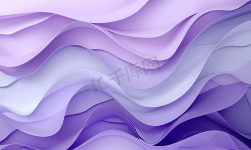 抽象紫色剪纸层背景无缝环