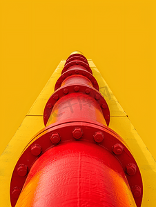 红黄色祥云摄影照片_向消费者供应天然气的黄红主线