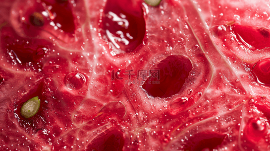夏天冰镇背景图片_夏天红色西瓜瓤西瓜纹理背景