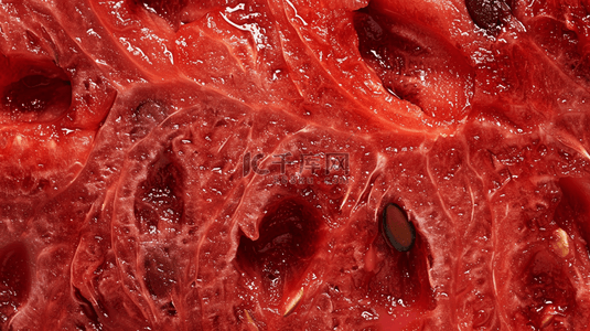 夏天红色西瓜瓤西瓜纹理背景