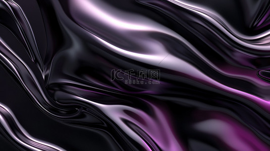 深紫色丝绸布匹流动背景图片
