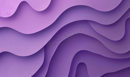 抽象紫色剪纸层背景无缝环