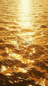 夏日海上金色落日金色波浪壁纸素材