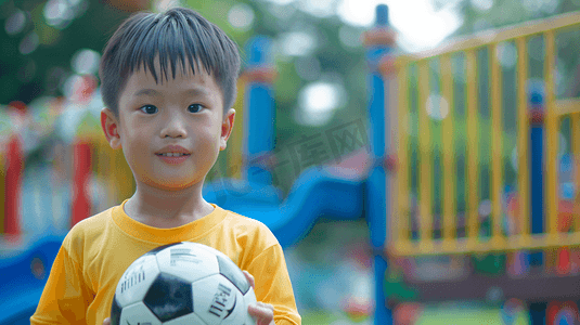 踢足球的小男孩摄影2