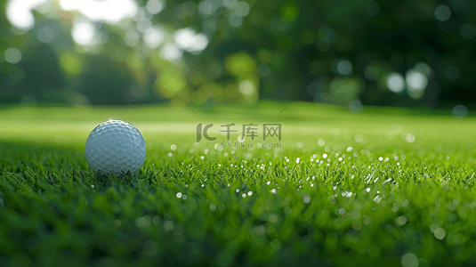 夏日运动草坪上的高尔夫球2背景图
