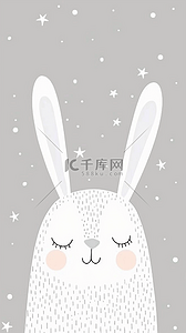 壁纸清新可爱背景图片_清新卡通可爱小兔子壁纸设计