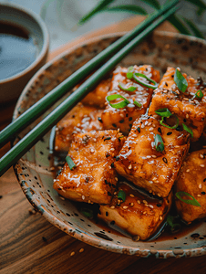 日本豆摄影照片_酱油豆腐