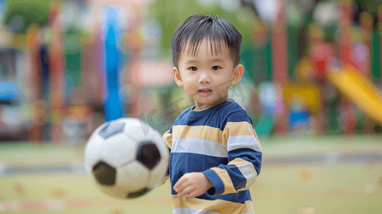 踢足球的小男孩摄影7