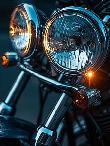 火字体样式摄影照片_摩托车头灯自行车灯照明灯具