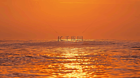 夏日海上金色落日风景金色波浪壁纸背景