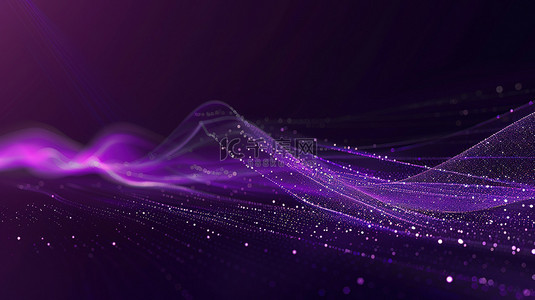 紫色抽象颗粒商务背景