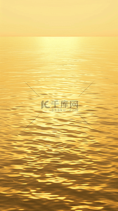 夏日海上金色落日金色波浪壁纸设计