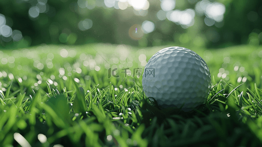 运动场地背景图片_夏日运动草坪上的高尔夫球设计图