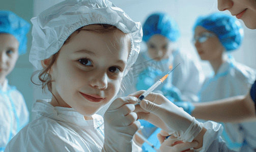 医疗保健医疗医生医院给孩子疫苗