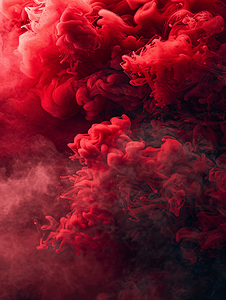 神秘背静摄影照片_红色烟雾抽象背景