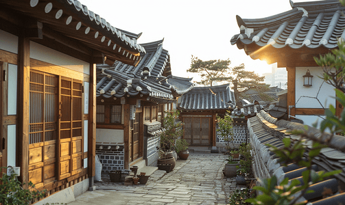 韩国首尔北村韩屋村