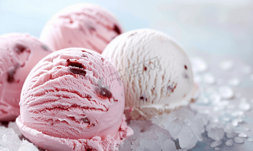 勺冰淇淋的背景