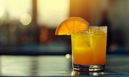 杯新鲜橙汁