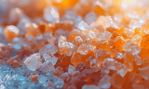 有机喜马拉雅矿物盐晶体作为烹饪或健康成分