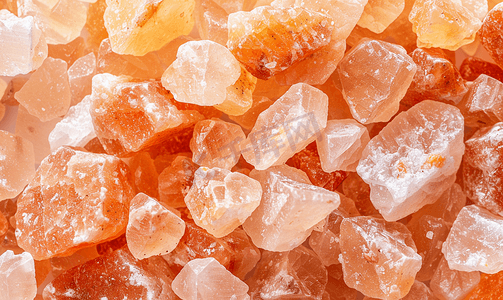 晶体纹理摄影照片_有机喜马拉雅矿物盐晶体作为烹饪或健康成分