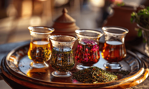 来自伊斯坦布尔香料集市的茶