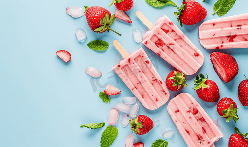 草莓冰淇淋冰棒