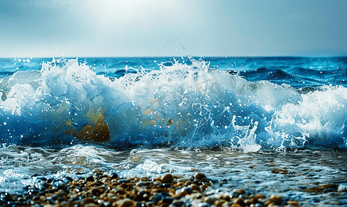波浪破碎机和海平面