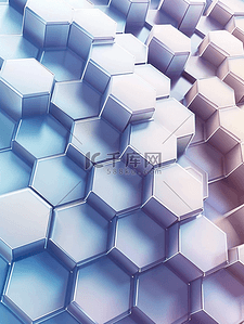 毛皮背景图片_现代和未来派几何六角立方体背景图案