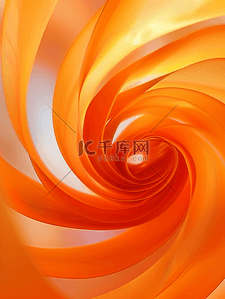 橙色抽象背景橙色吊索的圆形图案