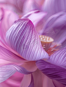 花瓣壁纸摄影照片_关闭紫色莲花花瓣