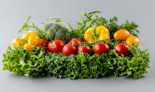 素食食品健康新鲜蔬菜沙拉