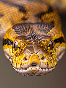 奇妙摄影照片_缅甸蟒蛇的奇妙特写