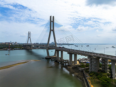 海南建筑摄影照片_海南洋浦大桥风光