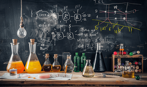 黑板上的数学和科学公式