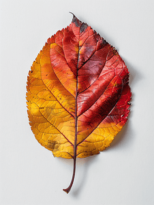 秋天美腿摄影照片_分离的苹果树干红叶和黄叶