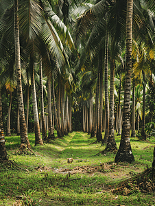 椰子树种植园