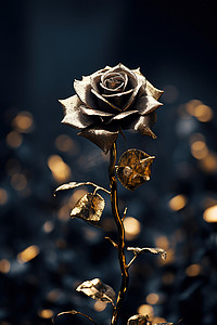 黑色玫瑰花瓣壁纸高清图片