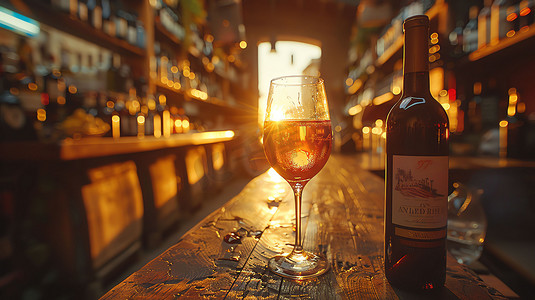 红酒……摄影照片_红酒酒瓶杯酒阳光摄影照片