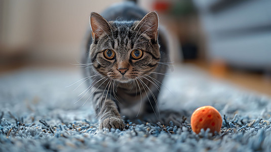 小猫玩耍摄影照片_可爱小猫玩耍毛线团摄影照片