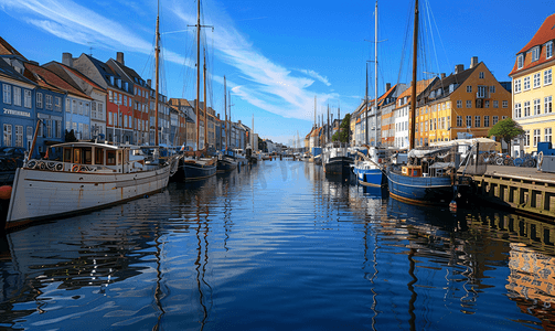丹麦哥本哈根市中心景观