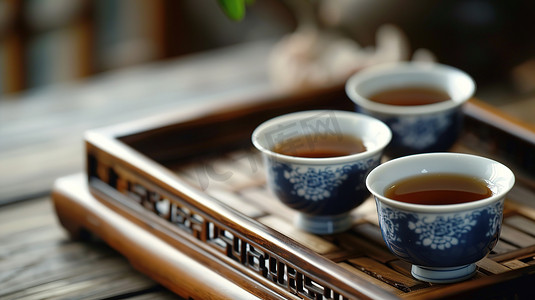传统功夫茶茶文化摄影图