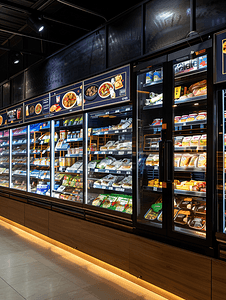 室内冰箱摄影照片_超市冰箱超市冰柜超市冷冻柜