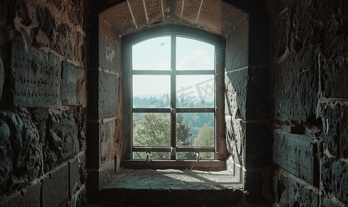 海姆力克急救摄影照片_韦尔特海姆城堡的窗户